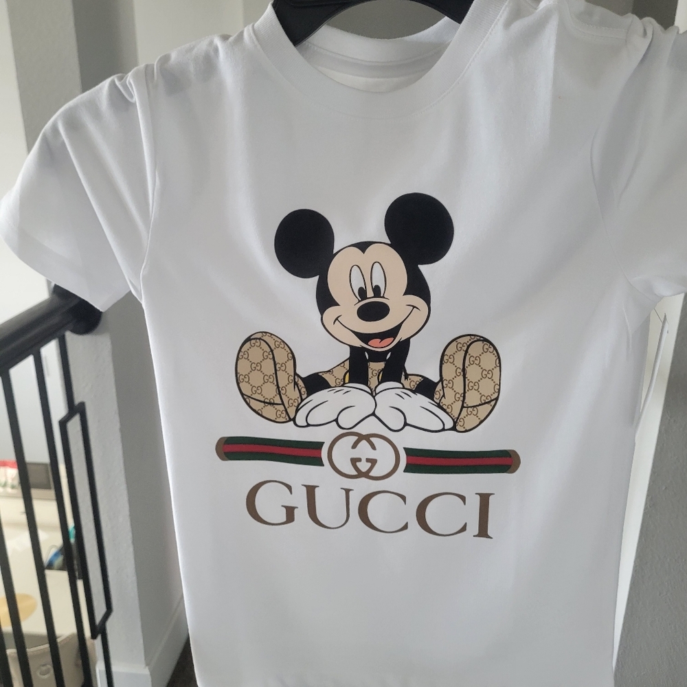 White Mickey Mouse Short Sleeve Tee
